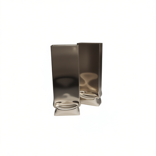 [563]NM  Nordic Stainless Steel Large Vase for Entryway, Living Room, Dining Table Floor-Standing Metal Art Piece with Creative Compressed Design