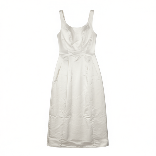 [812]GM   Bridal Toast & Engagement Dress, Luxury French Satin Camisole Dress with Elegant & Unique Style