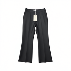 [839]G    EMPTY PAGE Summer Lightweight Denim Blue Slim Fit Minimalist Flared Trousers Casual Pants