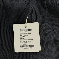 [106]GM    Gold-Button Commuter Slim-Fit Minimalist Knit Cardigan Top