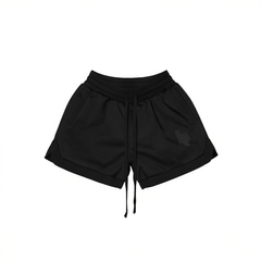 [619]G   Lil Monster Summer Mesh Embroidered Shorts American Retro Double Layer Heavy Loose High Street Couple Sports