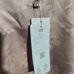 [292]G   [Discount Price] Bai Lu's Same Style New Chinese Style Silk Shirt Women's Long Sleeve Spring New Style Light Luxury Age-Reducing National Style Brocade Tang Suit Top