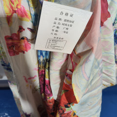 [983]G  Liangleshi Strap Dress  Summer New Blue Printed Chiffon Niche Beach Holiday Iridescent Wave