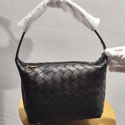 [624] NM  High-end custom pomegranate skirt full leather handwoven lunch box bag underarm bento bag