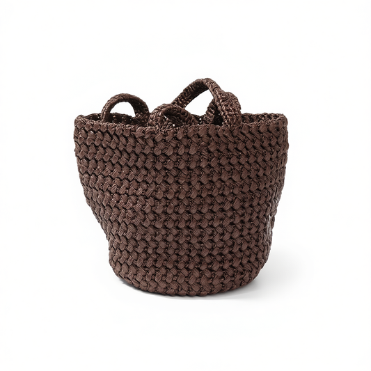 [459]NM  Stylish Palm Grass Pure Handmade Ultra-Light Woven Straw Bag Handheld Single-Shoulder Woven Bag