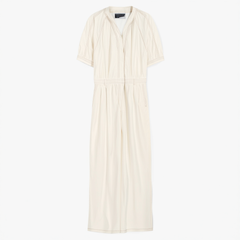 [902]N [Nice Weekend] Petite Design-Raglan Sleeve Jumpsuit for Women Summer Pleated Drape High-Waist Slimming Long Pants