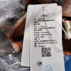 [855]GG    New Chinese Style Dress  Hemp Improved Qipao Short-Length Long Dress