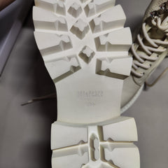 [382]G    Zhao Lusi's Style Zhenmeishi Sweet Cool Party  Cow Leather 6.5cm Height-Increasing Thick-Sole Martin Boots for Women