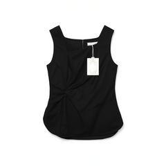[848]G   [In Stock] Lilylikes "Leading Lady Ensemble" Twill Linen Camisole Knot Long-Sleeve Blouse