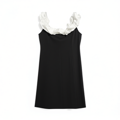 [940]G     [Discount Price] Gloria Jeans New Color-Block Elastic Waist-Fit Dress with Detachable Shoulder Strap 1ESL4H260