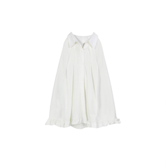 [926]NN Sleeveless Ruffled A-Line Skirt