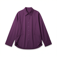 [649]G   Meiyang 【In Stock】 Anna Shirt 3D Tailoring Commuter Casual Loose Long-Sleeve Shirt