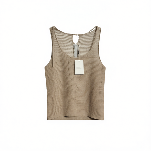 [171]M Northbutsouth Three-Color Knit Sweater Vest with Textured Chunky Yarn, U-Neck, Casual and Relaxed Fit
