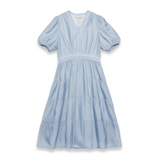 [096]NM  new puff sleeve tyndall dress beautiful long dress