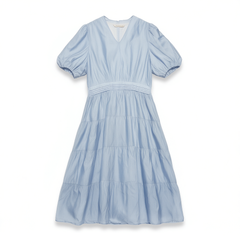 [096]NM  new puff sleeve tyndall dress beautiful long dress