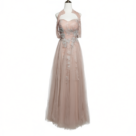 [788]GG   Beautiful bride's toast qipao  pink engagement dress New Chinese style light luxury niche morning robe summer