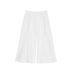 [898]GG    Light Oxygen Pants 3D Pressed Pleated Casual Wide Leg 8-Inch Pants