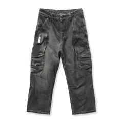 [030]GG   Washed Gray Workwear Jeans Men's Spring New Arrival Straight Fit Pants