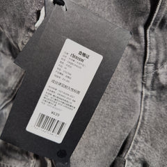 [030]GG   Washed Gray Workwear Jeans Men's Spring New Arrival Straight Fit Pants
