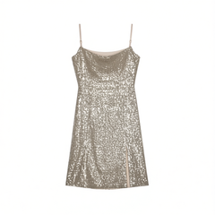 [712]NN Silver Sparkling Mini Skirt