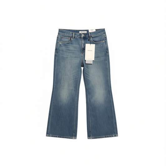 [164]N  MINGGOOD Deconstructed Split High Waist Slimming Four-Way Stretch Bell-Bottom Jeans 2025 New Model K8001
