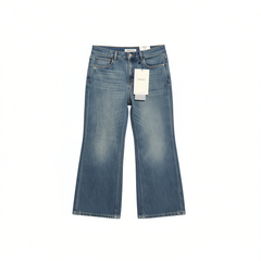 [164]N  MINGGOOD Deconstructed Split High Waist Slimming Four-Way Stretch Bell-Bottom Jeans 2025 New Model K8001