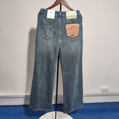[164]N  MINGGOOD Deconstructed Split High Waist Slimming Four-Way Stretch Bell-Bottom Jeans 2025 New Model K8001