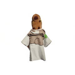 [077]NN Cartoon Capybara Embroidered 100% Cotton Bedding Set, Washed Cotton 4-Piece Set for Children, Pure Cotton Duvet Cover and Bed Sheet, for 1.5m Bed