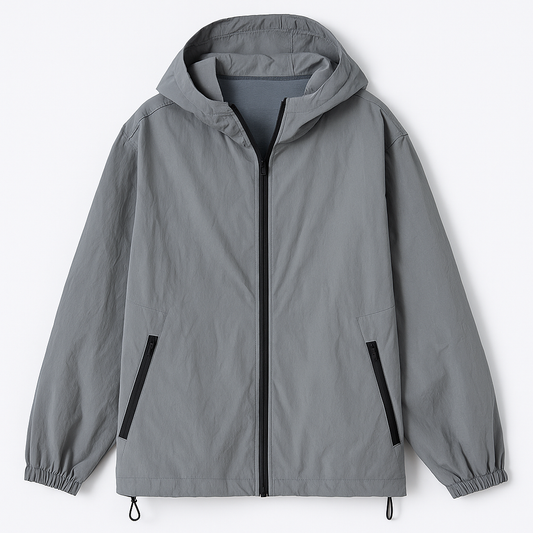 [470]MS RandomPiece25 New Arrival Machine Washable Outdoor Hooded Lightweight Jacket Adjustable Drawstring