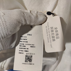 [563]N Cleon Refreshing Linen 100% Ramie Retro Tassel Long Sleeve Shirt