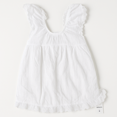 [472]MS Plus Size Fat Girl French Sweet Style U-Neck White Dress Female Summer New Elegant Waist First Love Small White Dress