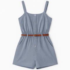 [479]GS Petite Women's Stylish Denim Jumpsuit Summer New Arrival Trendy Hong Kong Style Slimming Youthful Fashion