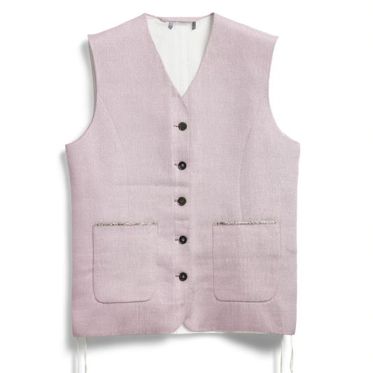 [414]NG      Luxurious Thin Linen V-Neck Sleeveless Vest Blazer Women's Summer Shorts