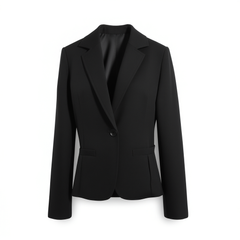 [008]N Aviny Women's Short Blazer, Slim-Fitting, OL Style, Single-Button Professional Suit