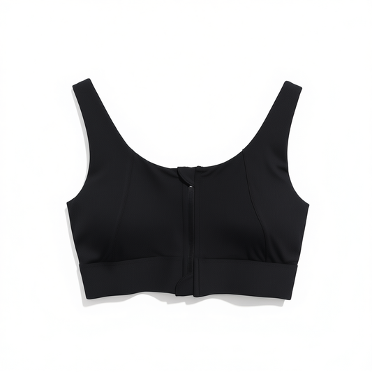 [984]N High-Performance Front Zipper Sports Bra for Women - Shock-Absorbing Running Large Size Fitness Bra Anti-Sag Yoga Tank Top