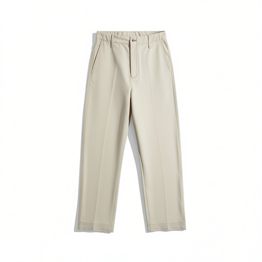 [751]G   CM Naples Queen Washed Heavyweight Cotton Twill Chino Pants with Military Elements Mid-Rise Connected Waist
