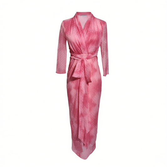 [380]NN Feminine Elegance Wrap Dress Temperament Slimming