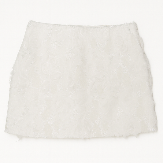[492]GS   2025 Spring New Arrival Designer-Style Elaborate 3D Flower Half Skirt for Women High-Waisted Slimming A-Line Skirt