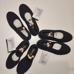 [453]M Sansha Ethnic Dance Children's Canvas Upper Leather Sole Ballet Shoes Practice Shoes Exam Shoes Character Dance Shoes