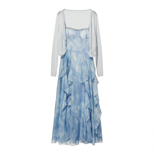 [717]MM  Summer Dress Beach Sand Travel Long Dress Women's Strap Dress Women's Clothing Stunning Island Beach Holiday