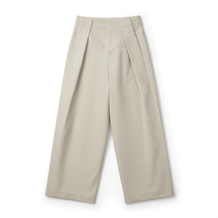 [980]N ROSELINGLING Leg-Lifting Miracle Trousers: Classic B Cut, Premium Worsted Wool, Lengthening Wide-Leg Pants with Casual Pleats