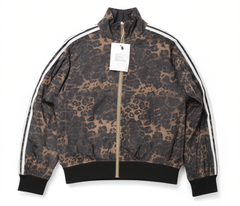[123]MM  Dannyandzee Spring Retro Versatile Leopard Print Digital Print Stripe Zipper Sports Jacket Men's INS