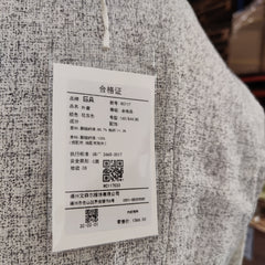 [819]N Women's Slim-Fitting Gray Blazer