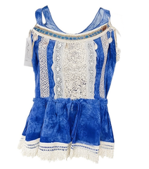 [966]M  Fusheng Fang Daily Street Hanfu Resort Style Tie-Dye Camisole and Bud Pants Casual Girl Daily Set