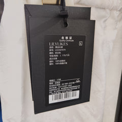 [528]N Black Label "COCO Blossom White Tea" High-End Handicraft Series Jacquett Shirt Collection