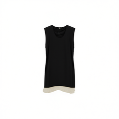 [598]GG    New Arrivals Sleeveless A-Line Dress with Soft Gauze Hem