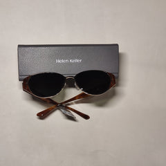 [801]N [Qixi Festival Gift] Helen Keller ShuShu Cat-Eye Round Frame Trendy Sunglasses for Women HK909