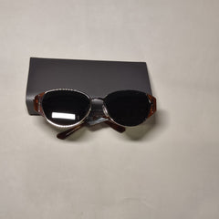 [801]N [Qixi Festival Gift] Helen Keller ShuShu Cat-Eye Round Frame Trendy Sunglasses for Women HK909