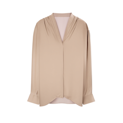 [566]N LYNEE 【Black Label Series】Swaying Skin Long-Sleeve Silk Blouse