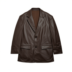 [212]GG    New Arrival Haining Imported Lamb Leather Genuine Leather Suit Medium-Length Black Leather Jacket for Women